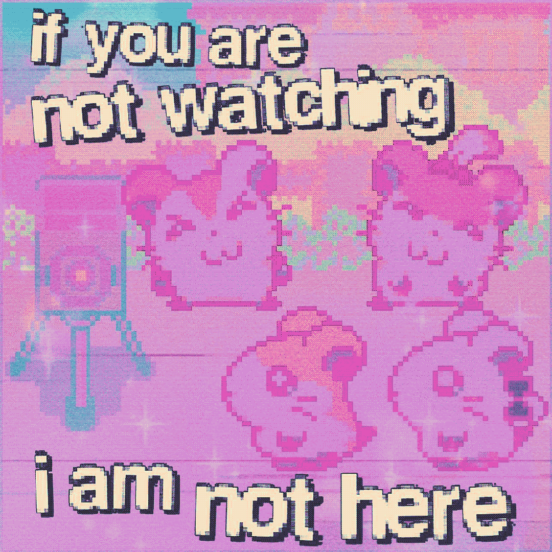 if you are not watching i am not here