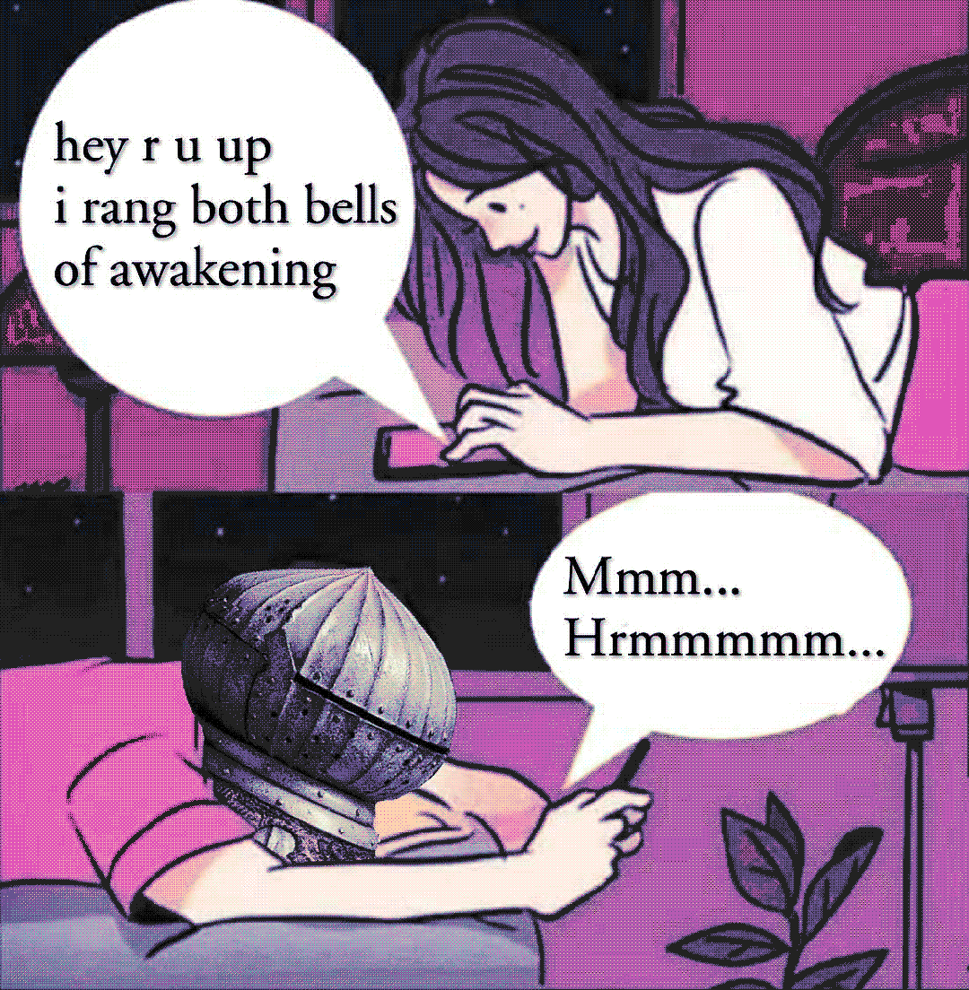 hey r u up i rang both bells of awakening