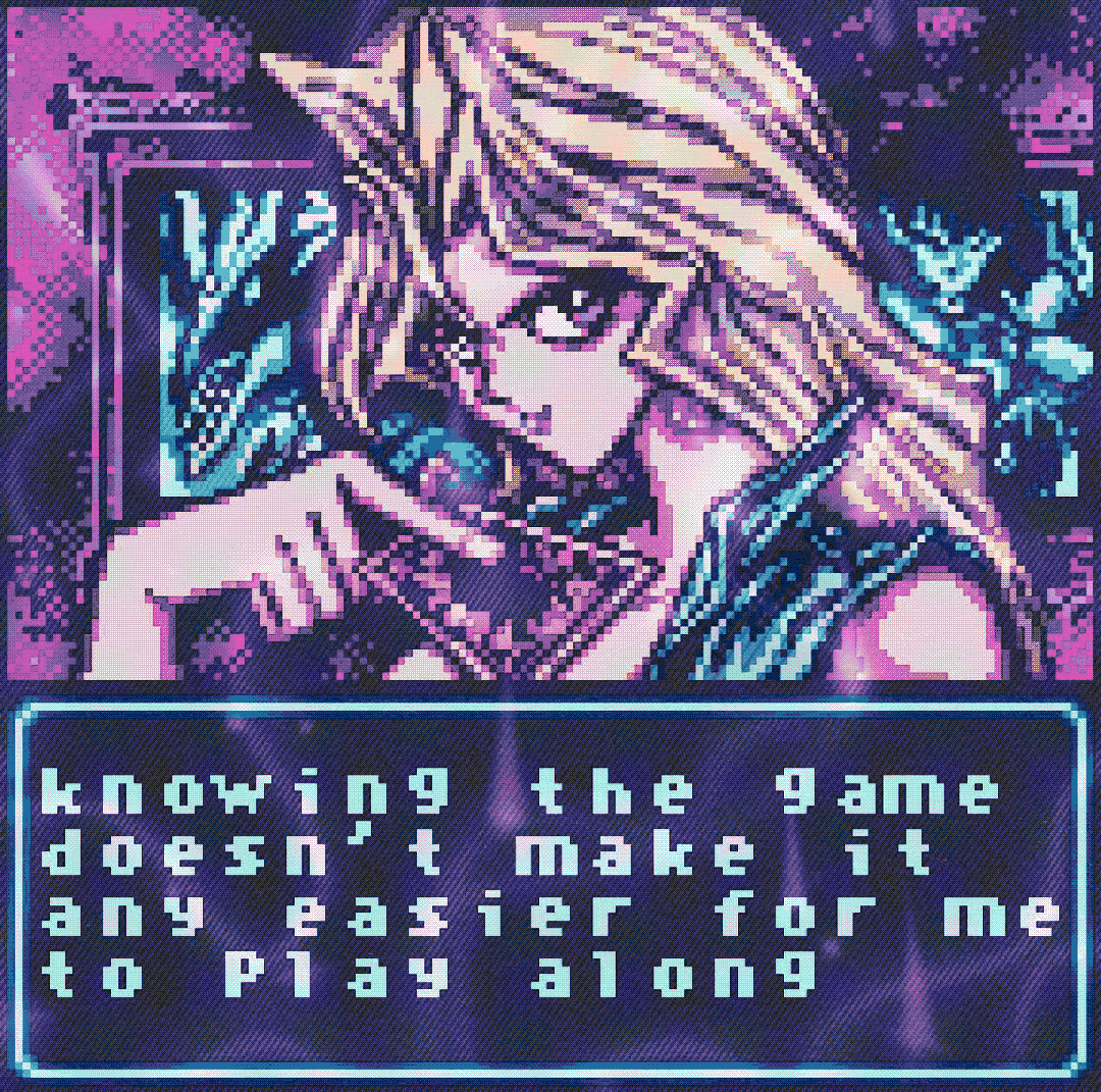 knowing the game doesn’t make it any easier for me to play along