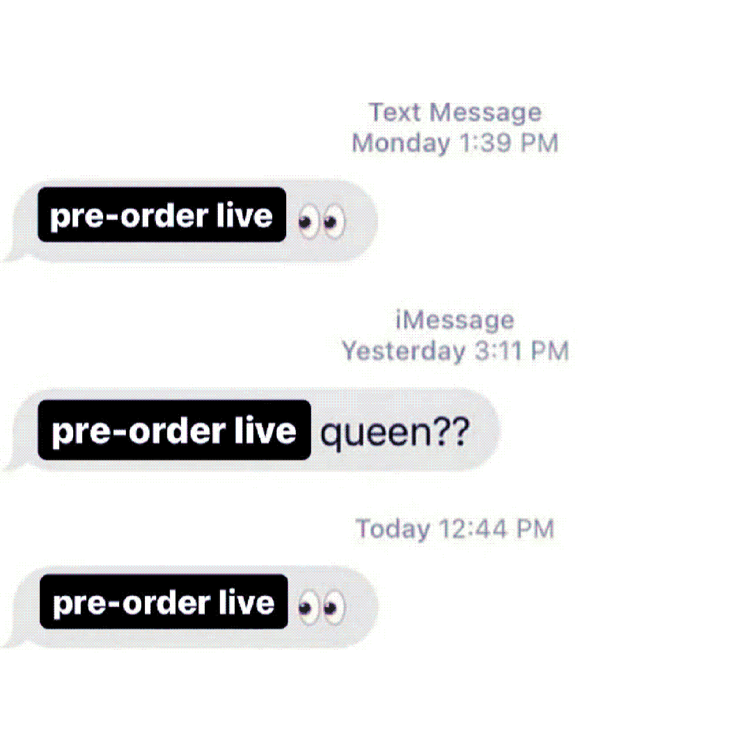 pre-order live / pre-order live queen?? / pre-order live